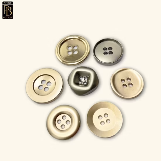 Factory High Quality 4 Holes Metal Button for Garment