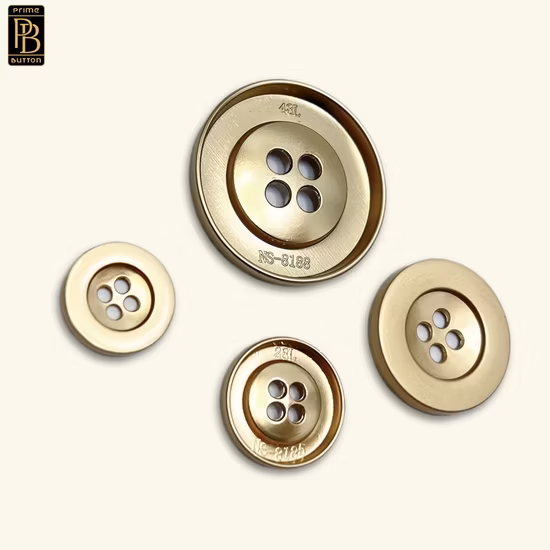 Factory High Quality 4 Holes Metal Button for Garment
