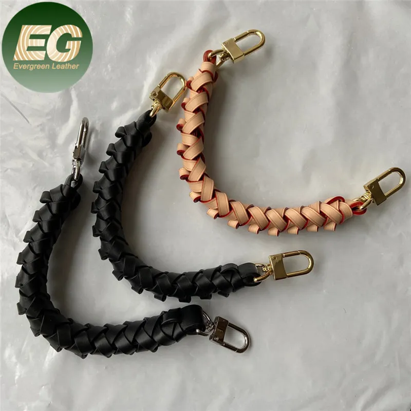 Lst119 땋은 가죽 지갑 손잡이를 위한 두꺼운 디자이너 핸드백 어깨 손 Vachetta 결박 부대 매력